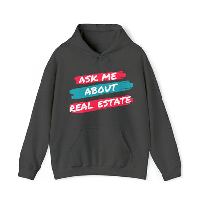 Ask me about Real Estate Unisex Heavy Blend™ Hooded Sweatshirt