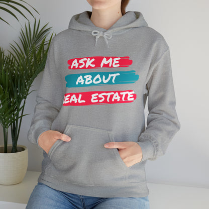 Ask me about Real Estate Unisex Heavy Blend™ Hooded Sweatshirt