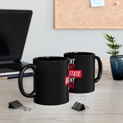 Real Estate Agent 11oz Black Mug - Custom Real-estate Accessories