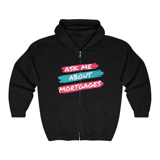 Ask me about Mortgages Unisex Heavy Blend™ Full Zip Hooded Sweatshirt