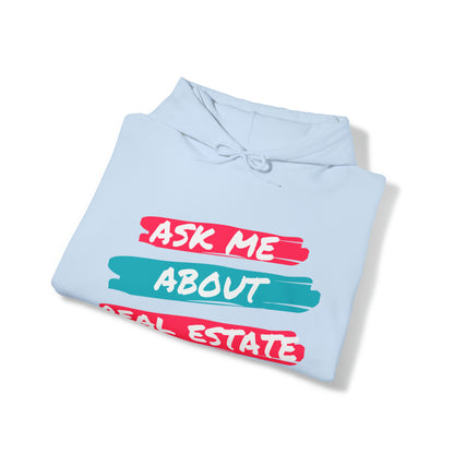 Ask me about Real Estate Unisex Heavy Blend™ Hooded Sweatshirt