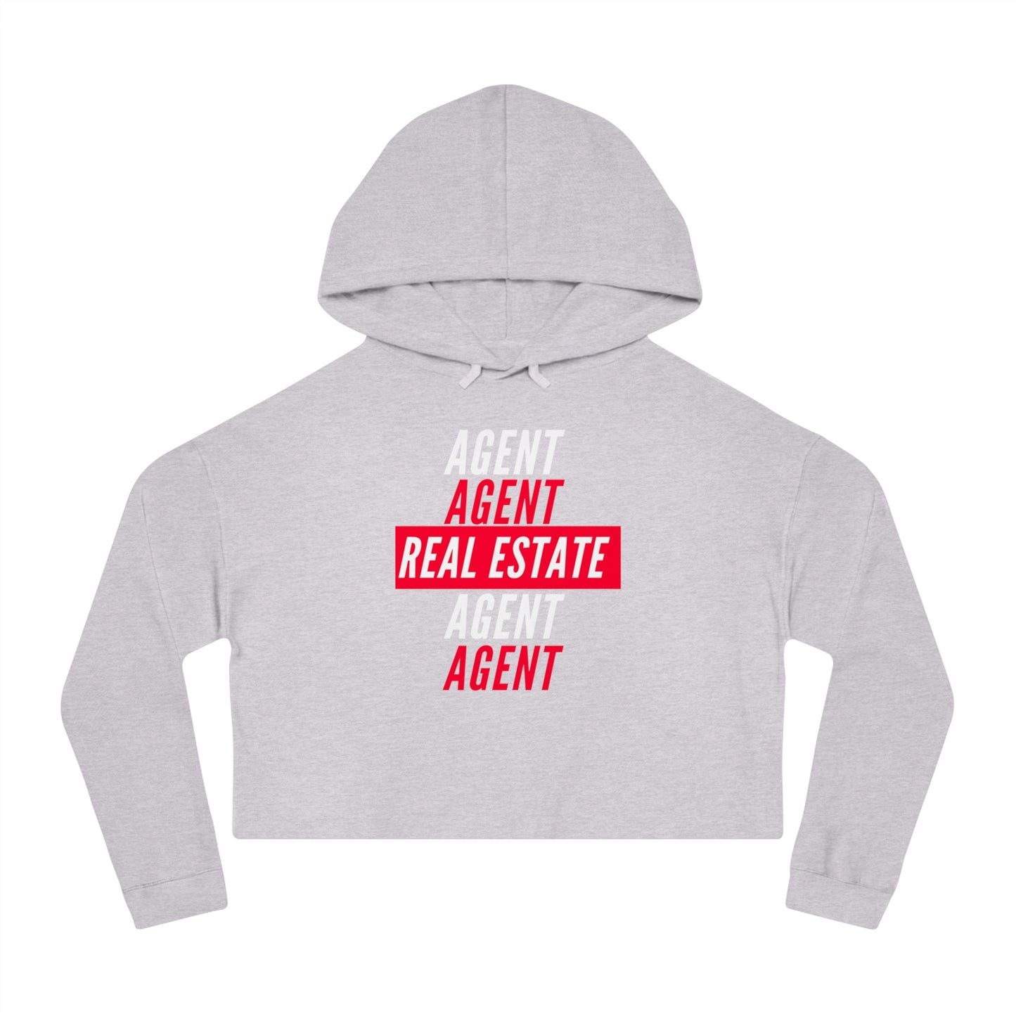 Real Estate Agent Women’s Cropped Hooded Sweatshirt