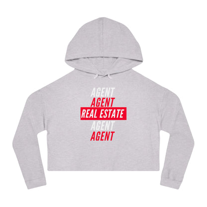 Real Estate Agent Women’s Cropped Hooded Sweatshirt