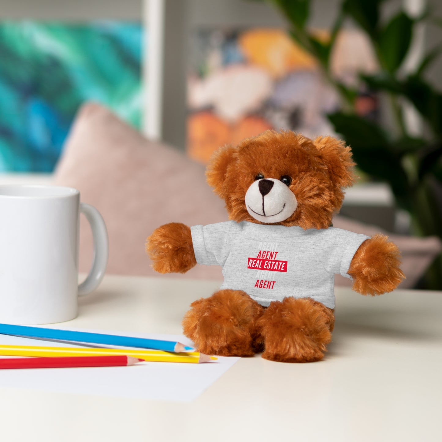 Real Estate Agent Stuffed Animals with Tee