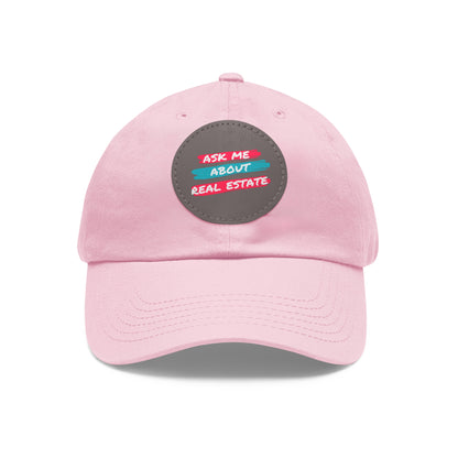 Ask me about Real Estate Dad Hat with Leather Patch (Round)