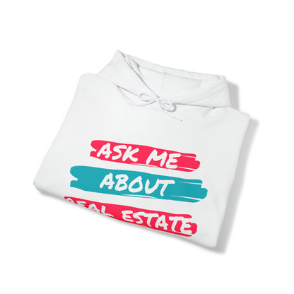 Ask me about Real Estate Unisex Heavy Blend™ Hooded Sweatshirt