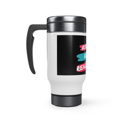 Ask me about Real Estate Stainless Steel Travel Mug with Handle, 14oz