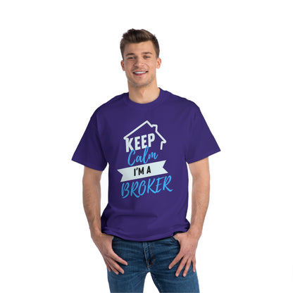 Keep Calm I'm a Broker Beefy-T®  Short-Sleeve T-Shirt