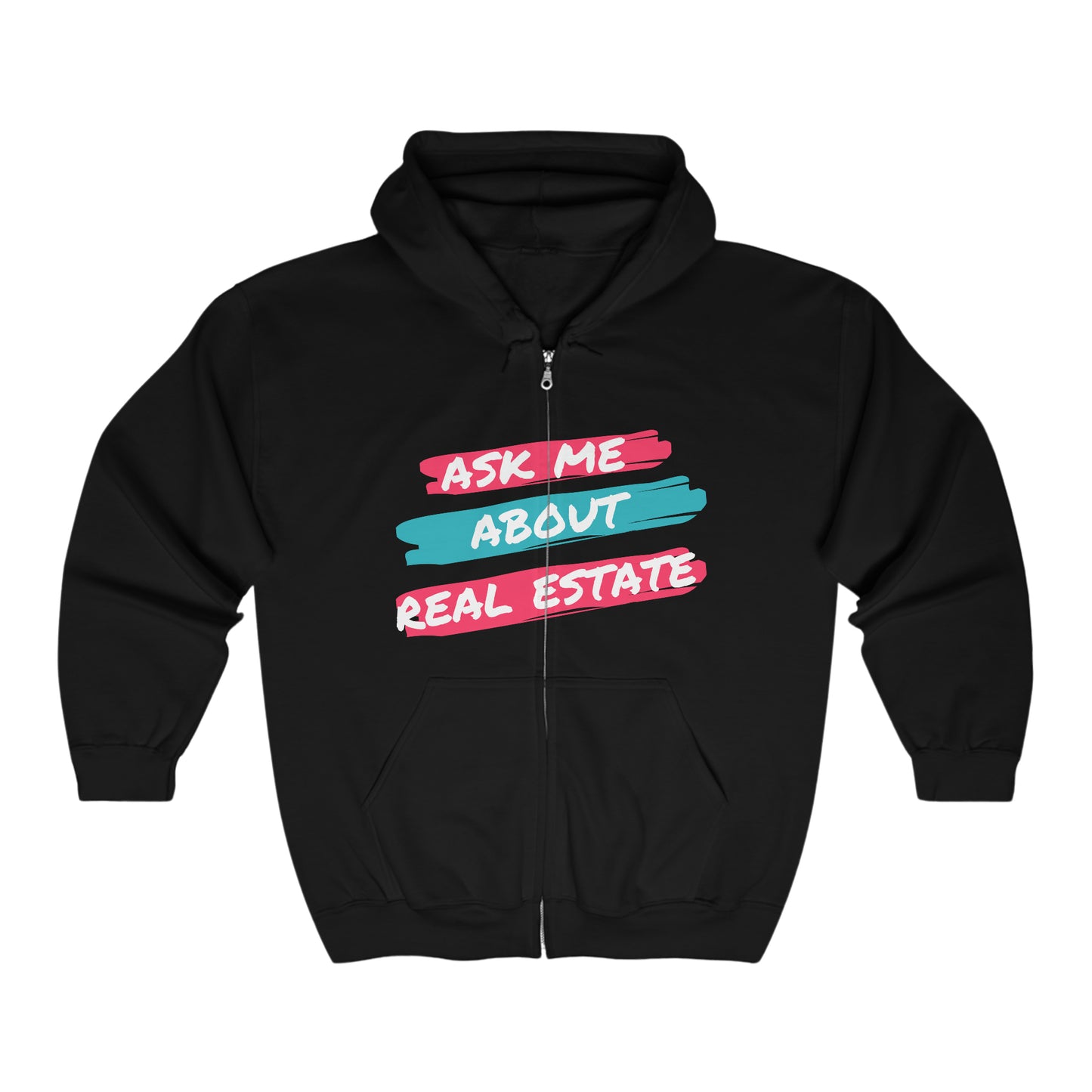 Ask me about Real Estate Unisex Heavy Blend™ Full Zip Hooded Sweatshirt