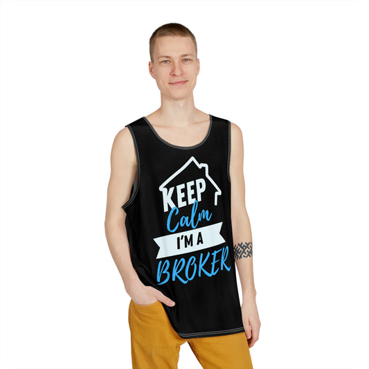 Keep Calm I'm A Broker Men's Tank