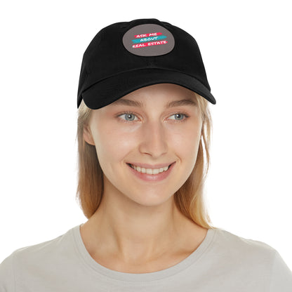 Ask me about Real Estate Dad Hat with Leather Patch (Round)