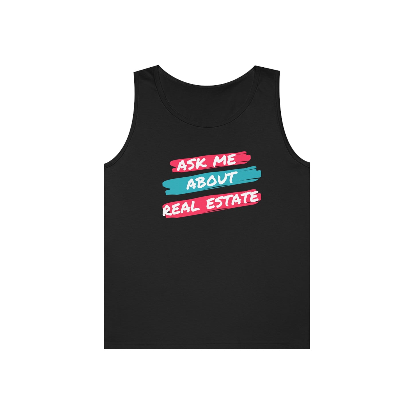 Ask me about Real Estate Unisex Heavy Cotton Tank Top