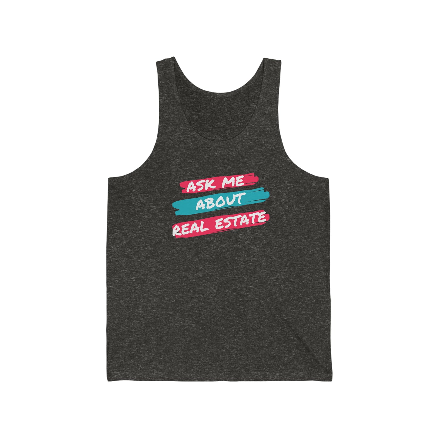 Ask me about Real Estate Unisex Jersey Tank