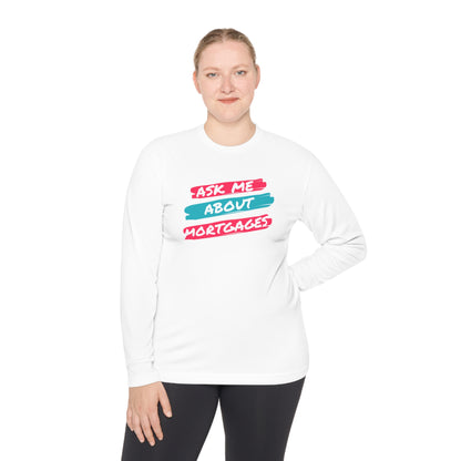 Ask me about Mortgages Unisex Lightweight Long Sleeve Tee