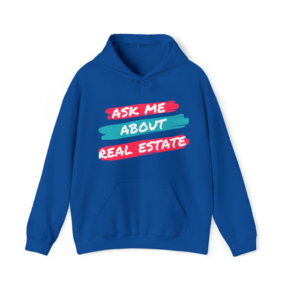 Ask me about Real Estate Unisex Heavy Blend™ Hooded Sweatshirt