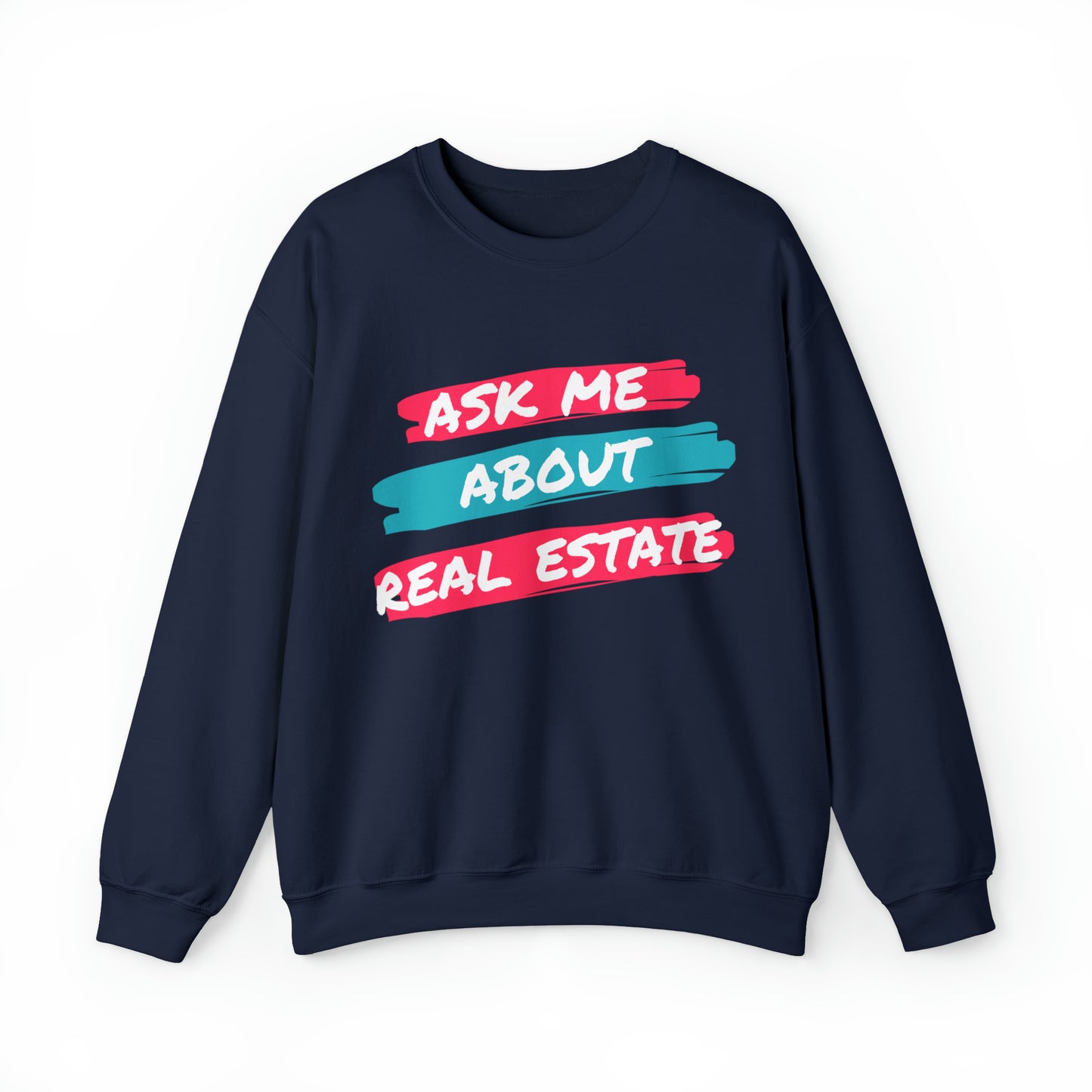 Ask me about Real Estate Unisex Heavy Blend™ Crewneck Sweatshirt