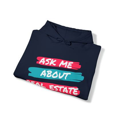 Ask me about Real Estate Unisex Heavy Blend™ Hooded Sweatshirt