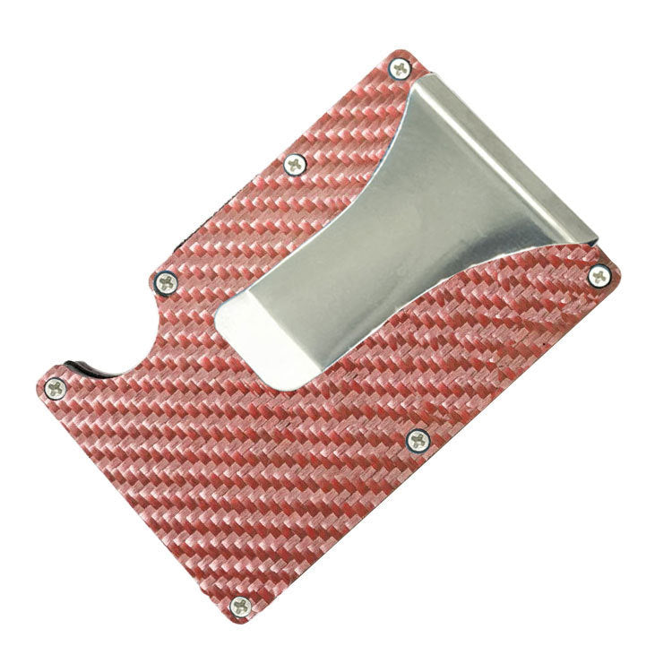 Carbon Fiber Card Holder RFID Metal Wallet