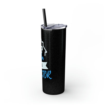 Keep Calm I’m a Realtor Skinny Tumbler with Straw, 20oz