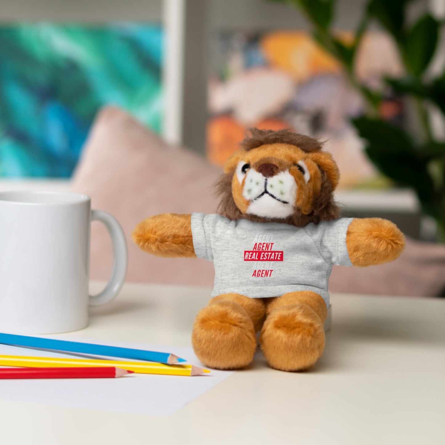 Real Estate Agent Stuffed Animals with Tee