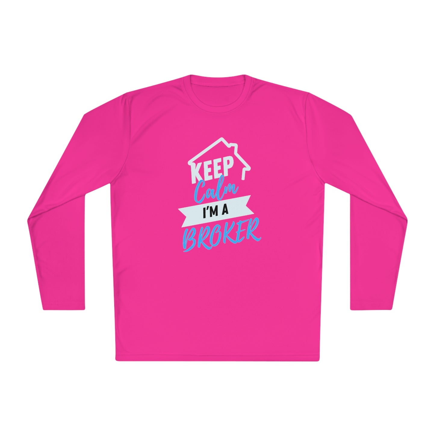 Keep Calm I'm a Broker Unisex Lightweight Long Sleeve Tee