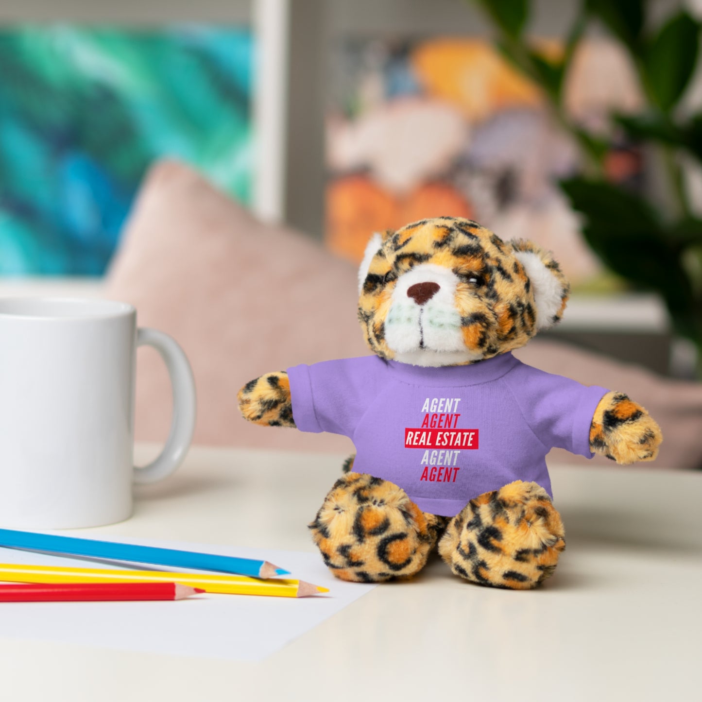 Real Estate Agent Stuffed Animals with Tee