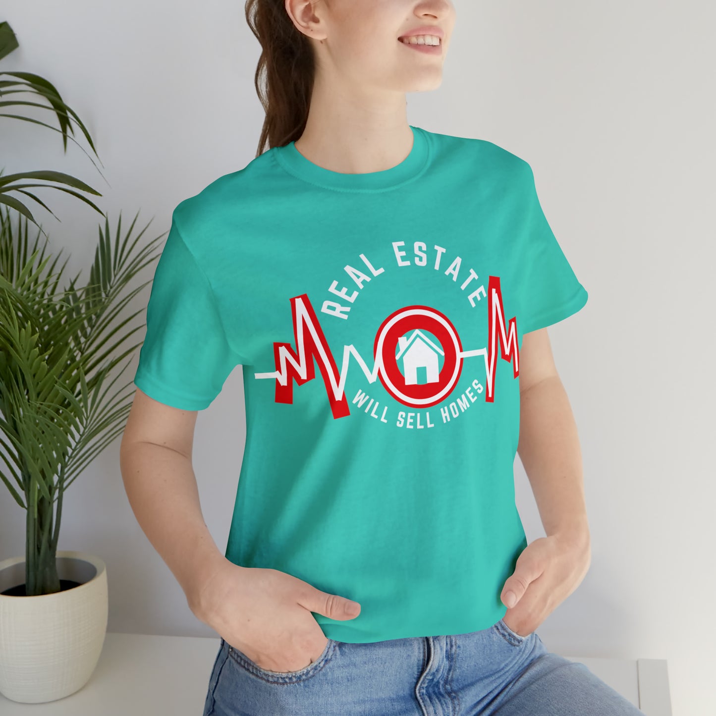 REAL ESTATE MOM Unisex Jersey Short Sleeve Tee