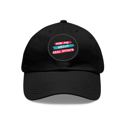 Ask me about Real Estate Dad Hat with Leather Patch (Round)