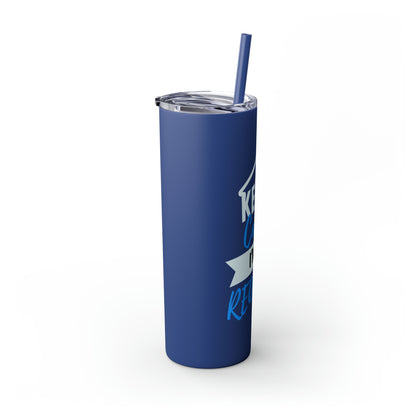 Keep Calm I’m a Realtor Skinny Tumbler with Straw, 20oz