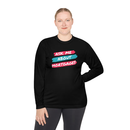 Ask me about Mortgages Unisex Lightweight Long Sleeve Tee