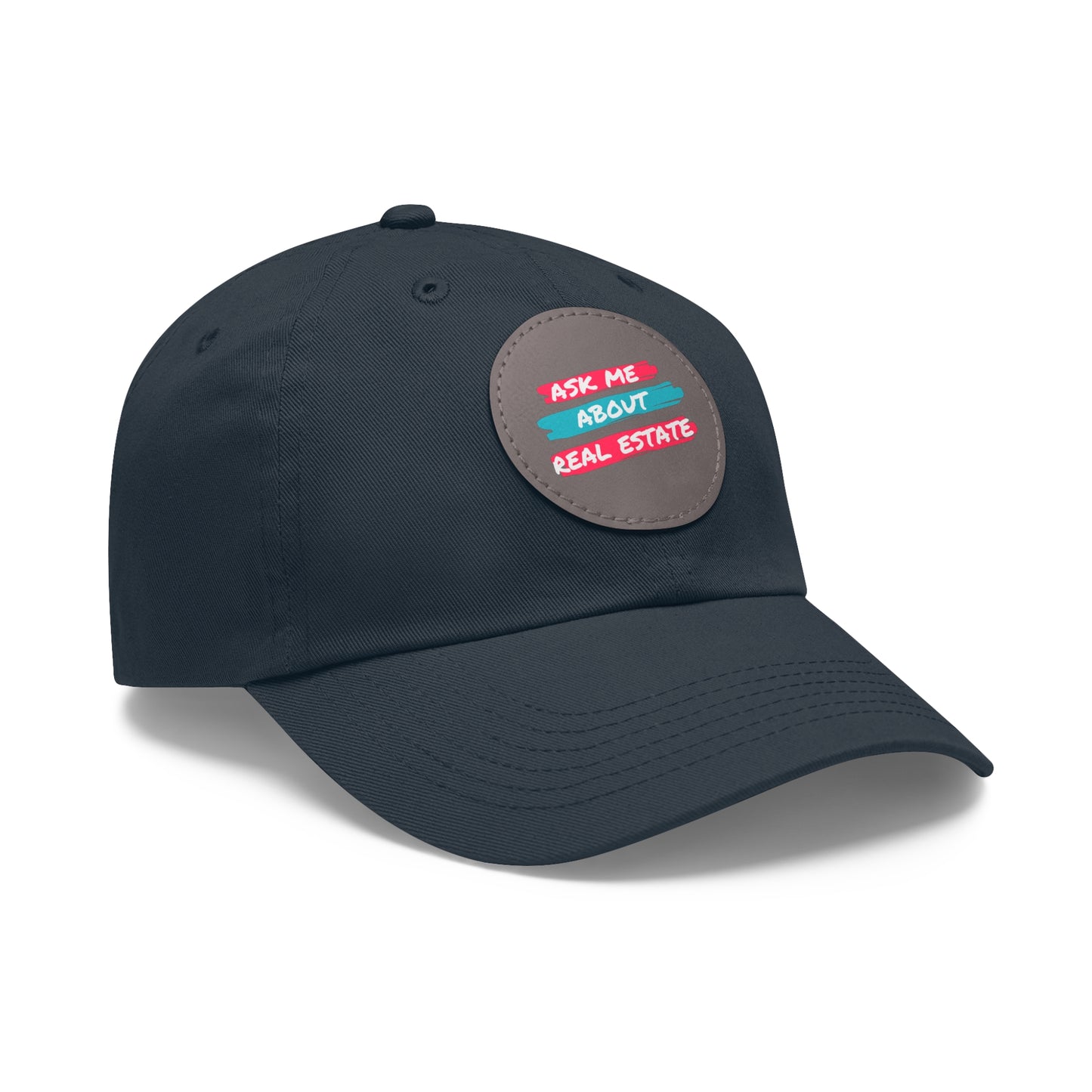 Ask me about Real Estate Dad Hat with Leather Patch (Round)