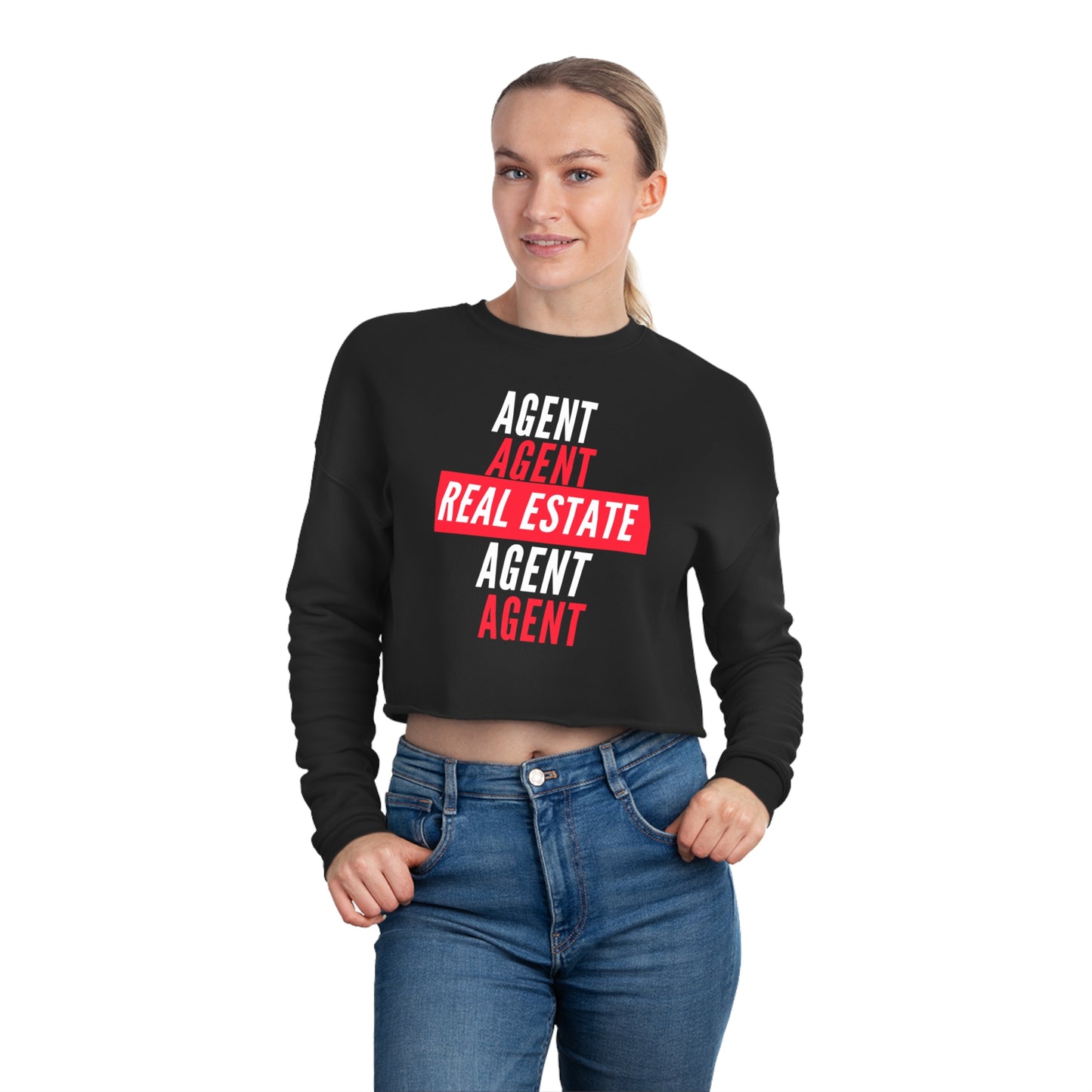 Real Estate Agent Women's Cropped Sweatshirt