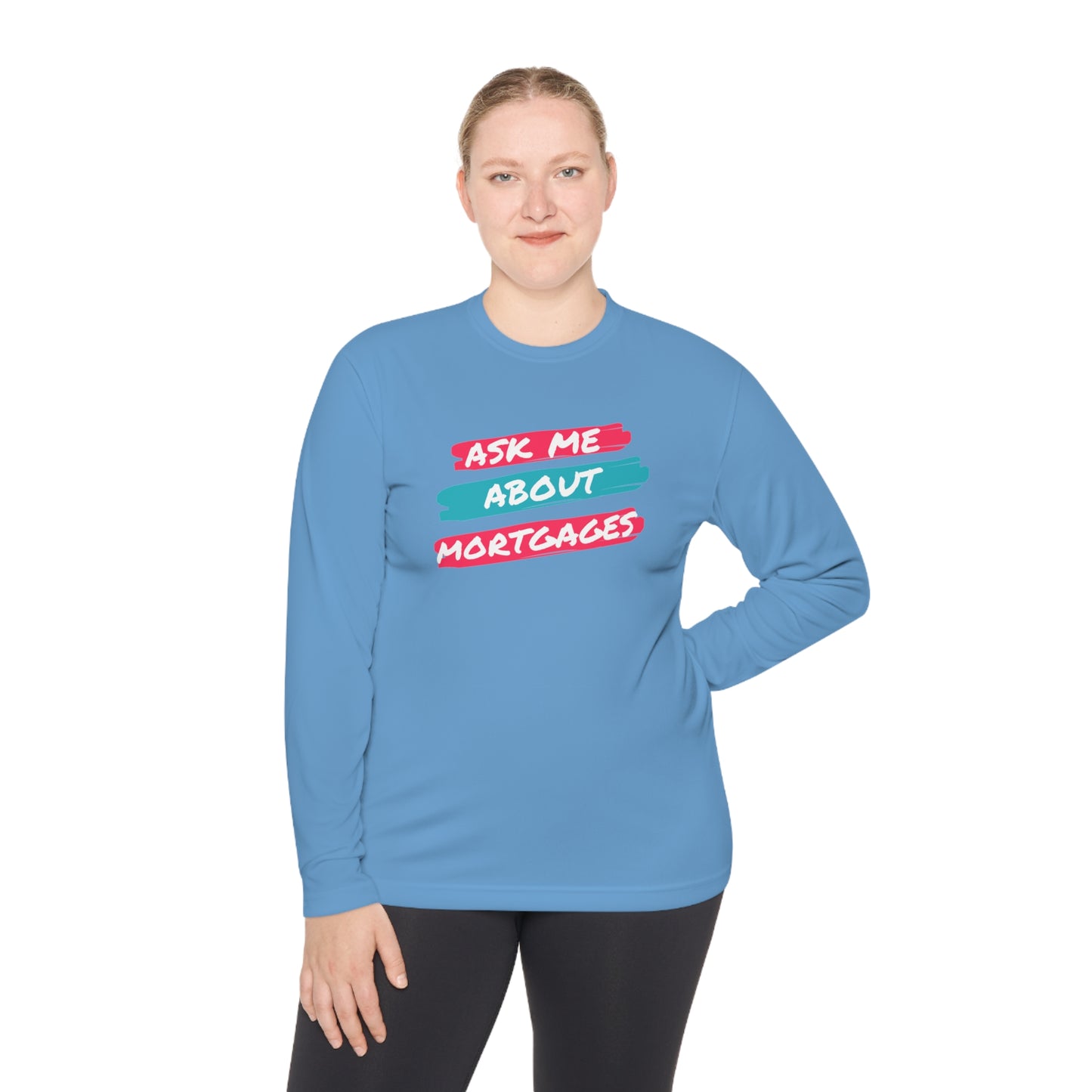 Ask me about Mortgages Unisex Lightweight Long Sleeve Tee