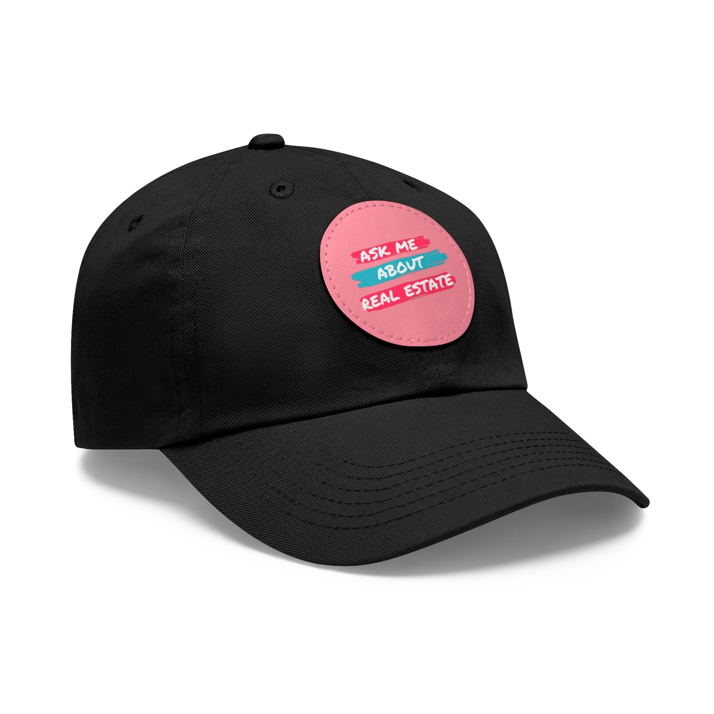 Ask me about Real Estate Dad Hat with Leather Patch (Round)