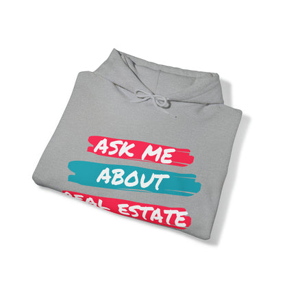 Ask me about Real Estate Unisex Heavy Blend™ Hooded Sweatshirt