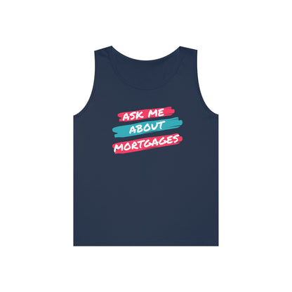 Ask me about Mortgages Unisex Heavy Cotton Tank Top