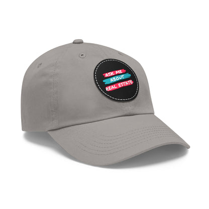 Ask me about Real Estate Dad Hat with Leather Patch (Round)