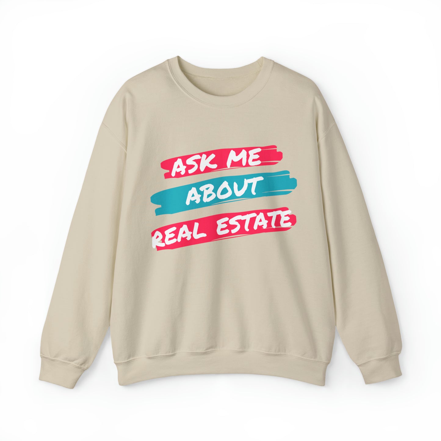 Ask me about Real Estate Unisex Heavy Blend™ Crewneck Sweatshirt