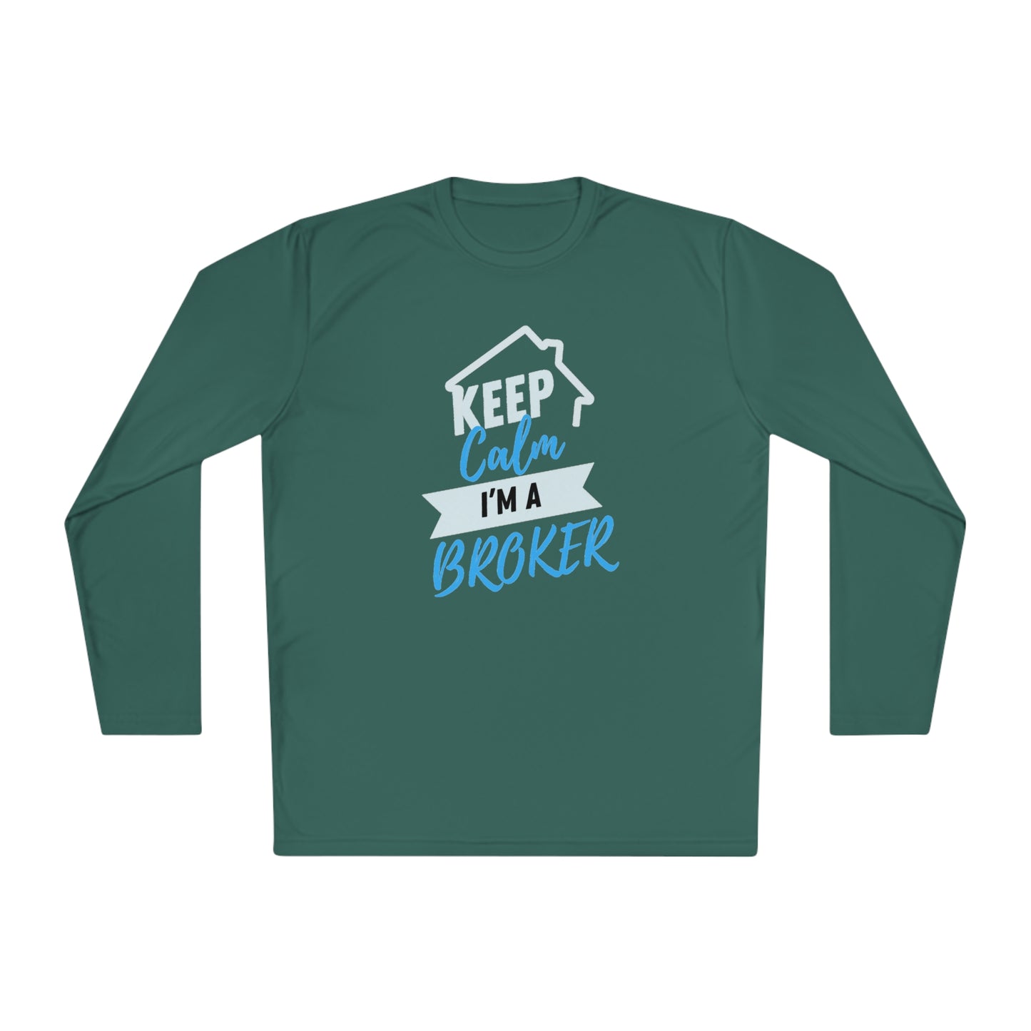 Keep Calm I'm a Broker Unisex Lightweight Long Sleeve Tee