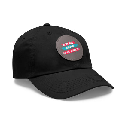 Ask me about Real Estate Dad Hat with Leather Patch (Round)