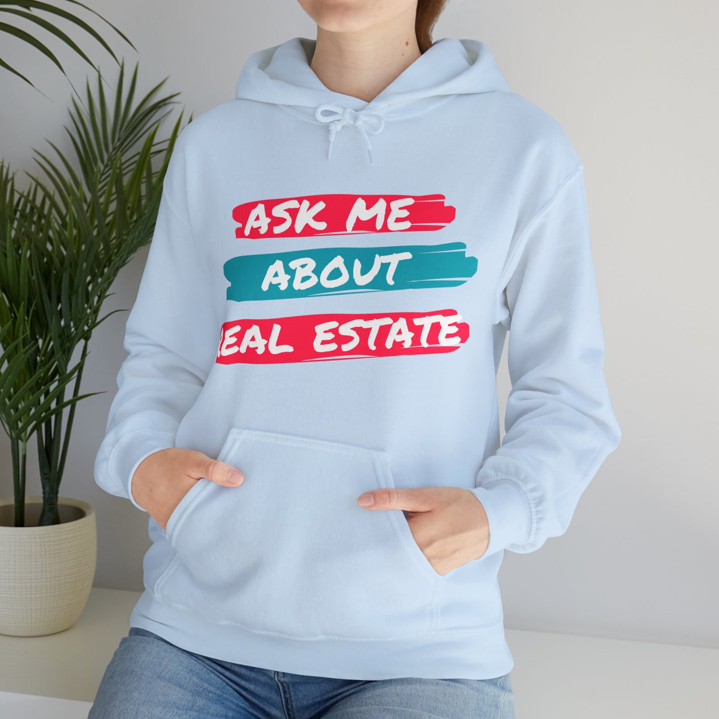 Ask me about Real Estate Unisex Heavy Blend™ Hooded Sweatshirt