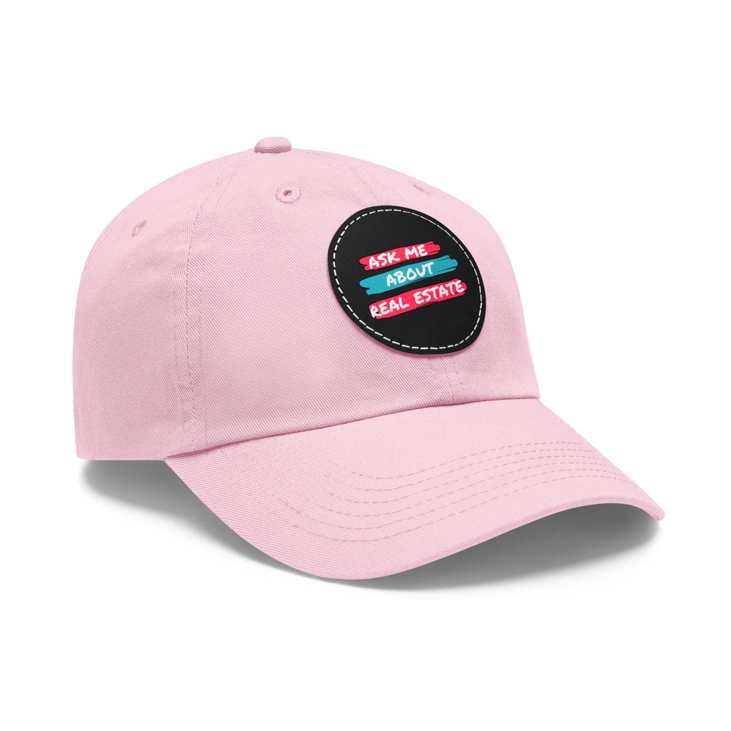 Ask me about Real Estate Dad Hat with Leather Patch (Round)