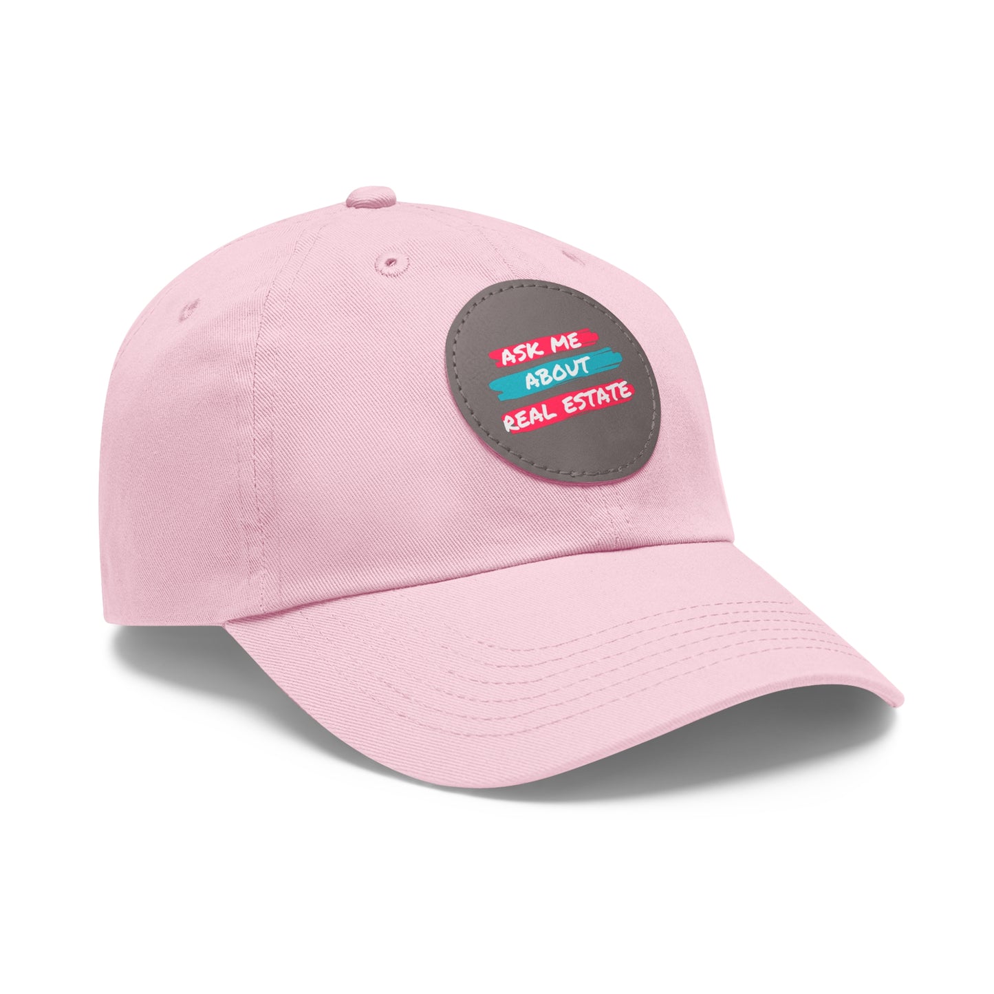 Ask me about Real Estate Dad Hat with Leather Patch (Round)