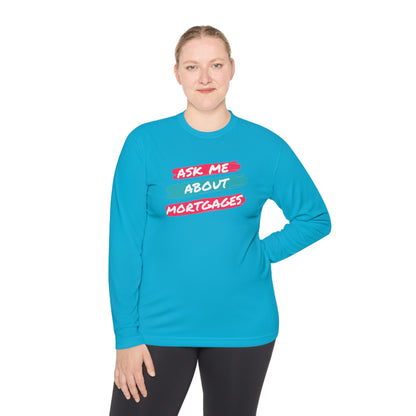 Ask me about Mortgages Unisex Lightweight Long Sleeve Tee