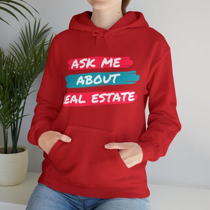 Ask me about Real Estate Unisex Heavy Blend™ Hooded Sweatshirt