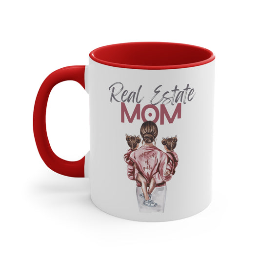 Real Estate Mom Accent Coffee Mug, 11oz