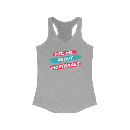 Ask me about Mortgages Women's Ideal Racerback Tank