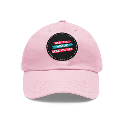 Ask me about Real Estate Dad Hat with Leather Patch (Round)