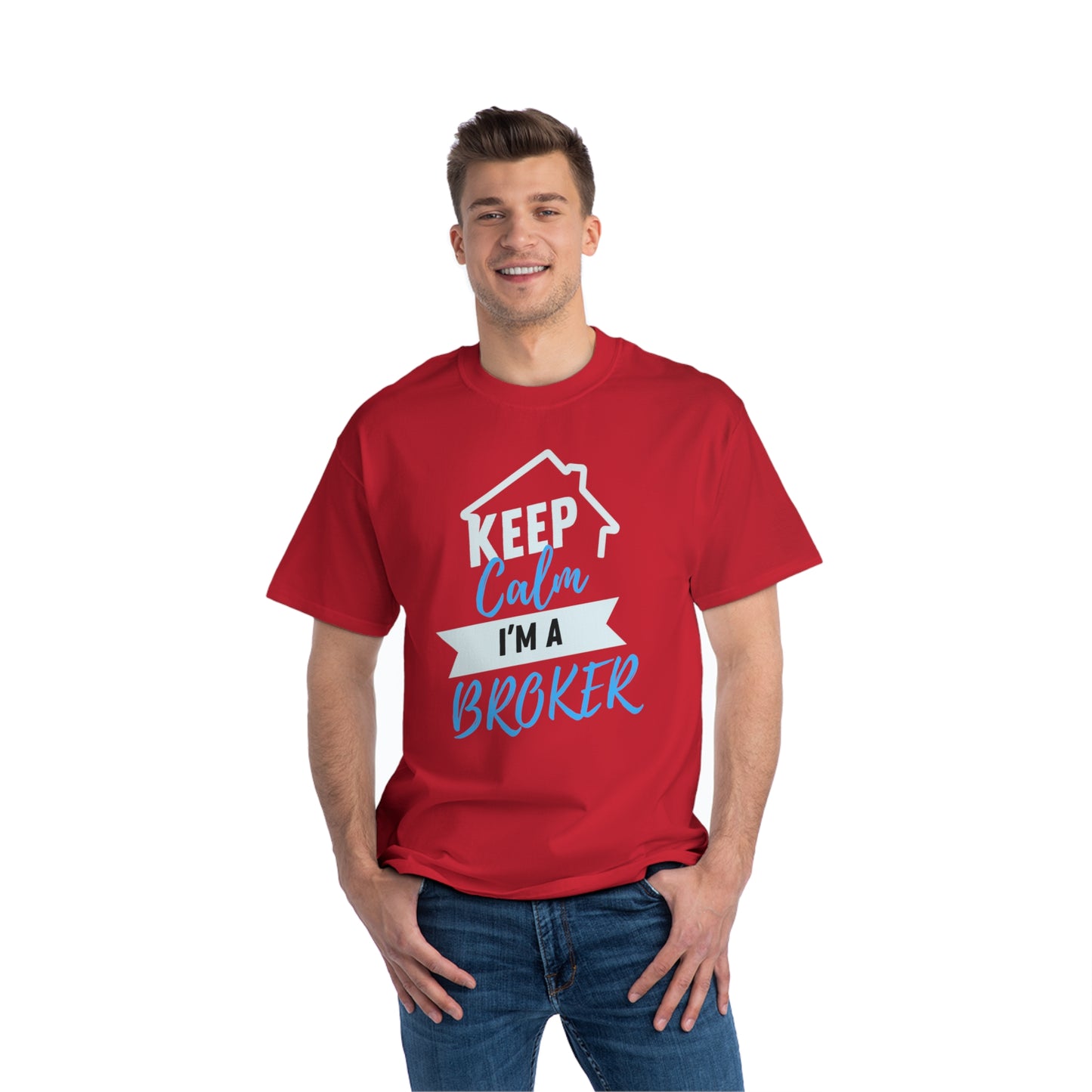 Keep Calm I'm a Broker Beefy-T®  Short-Sleeve T-Shirt