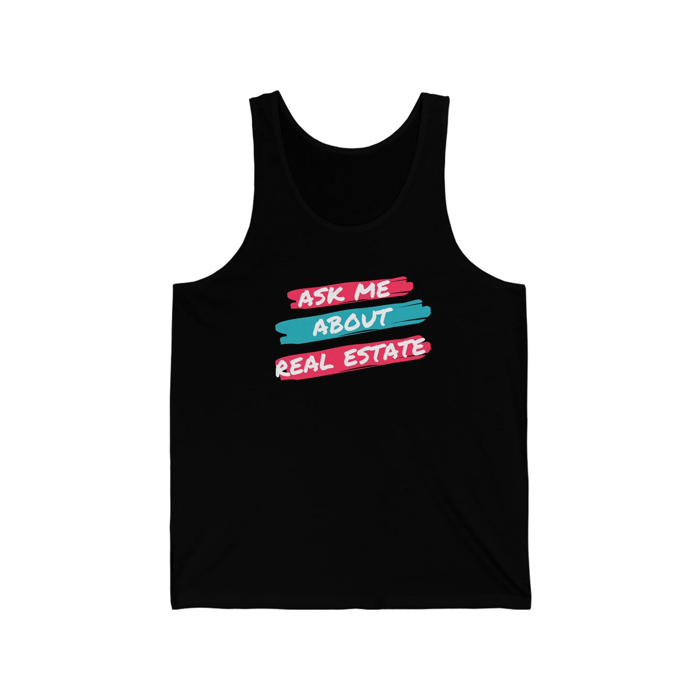 Ask me about Real Estate Unisex Jersey Tank